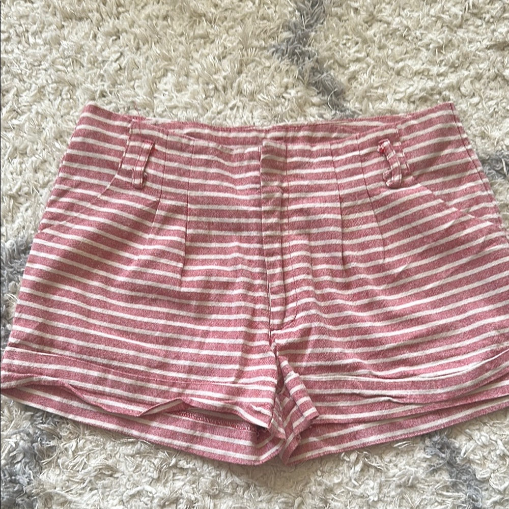 Striped Pink Women's Shorts
